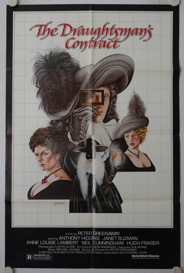 Der Kontrakt des Zeichners originales US Onehsheet Filmplakat